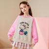 Moletom Feminino Hello Kitty 2026 Novo Estilo para Crianças Maiores, Pulôver de Manga Longa Outono Tendência