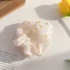 Nuevo coletero coreano de cuadros florales para mujer, de alta gama, dulce y lindo, liga para el pelo elegante