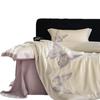 Xiangling Ropa de Cama Clase A Tencel de Lenzing Austriaco Juego de Cuatro Piezas, Sábana y Funda Nórdica Grado Materno e Infantil, Lavable a Máquina, Sensación Refrescante