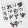 Accesorios Transfronterizos Nuevos para Uñas de Halloween Set de Aleación Decoraciones Esqueleto Fantasma Araña Murciélago Decoraciones para Uñas