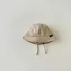 Gorro de bebé de Corea del Sur 2024, nuevo gorro de lavabo a juego con cordones para bebé, gorro de pescador para niño.