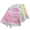 Delantal Medio de Lona Estilo Coreano Anti-Manchas y Resistente a las Manchas Delantal Medio Cocina Hogar Catering Trabajo Ropa de Trabajo Especial para Mujeres