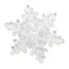 Decoración de Atmósfera Navideña Copo de Nieve Tridimensional Multifacético Cristal de Hielo Anémona Marina Colgante de Copo de Nieve Accesorios para Tiendas de Centros Comerciales Navideños
