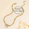 Moderna Cadena Europea y Americana de Aleación Hueca Incrustada con Pedrería Notas Musicales Hermoso Collar Personalizado para Mujer Collar