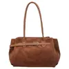 Bolsa de camurça para mulheres, grande capacidade, de alta qualidade, versátil, bolsa de ombro, bolsa de axila, moderna, retrô, nicho, bolsa de compras para o dia a dia