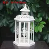 Minimalista Nórdico Rústico Mediterrâneo Retro Ferro Forjado Casa Oca Castiçal Lanterna Ornamentos Villa Bar Vitrine
