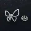 Broche de Lazo de Circonita de Moda para Mujer, Elegante Botón Antiexposición de Copo de Nieve, Corsage de Nicho, Accesorios de Ropa con Clase