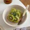Tigela de Salada de Arroz Matte Mooney Tigela de Frutas Prato de Aperitivo Prato Grande Profundo Tigela de Salada de Arroz Linda Louça de Cerâmica
