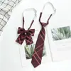 Traje JK Corbata de Moño Estilo Universitario Femenino Uniforme Japonés Camisa Corbata Perezosa Sin Corbata Corbata de Estudiante Traje Uniforme de Hombre Corbata de Moño Moderna
