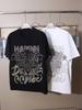26 Nuevas Letras de Pedrería Cabeza de Leopardo Personalizada Estilo Callejero Genial Camiseta Holgada Unisex de Manga Corta Tallas Grandes Elegante
