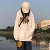 Sudadera con Capucha y Abrigo Ins Super Caliente para Mujer Otoño e Invierno Nueva Llegada Forrada de Polar Estudiante Holgada BF Perezoso Versátil Casual