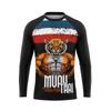 Camisetas de boxeo de manga corta de MMA para combate transfronterizo de Amazon, trajes de sanda de combate, camisetas deportivas para correr, de secado rápido y transpirables.