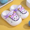 Chinelo Infantil Novo Estilo Baotou Anti-Colisão Tamancos Verão Interior Antiderrapante Desenho Animado Crianças Pequenas e Médias Bebê Usar Praia