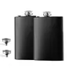 Amazon 1-18 onça frasco de quadril de aço inoxidável portátil russo portátil ao ar livre frasco de quadril de metal plano