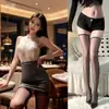 Saia de Quadril de Secretária Sexy Uniforme Roupão Íntimos Sexy Novos Pijamas em Larga Escala Roupa de Tentação Apaixonada Qqny Feminino
