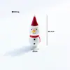 Zibo Reno de Papá Noel Glaseado Caja de Regalo de Muñeco de Nieve de Vidrio Casa Accesorios Navideños Adornos Decorativos