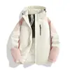 Talla europea cruzada se puede personalizar LOGO chaqueta de algodón de grafeno engrosada estilo unisex para hombre y mujer invierno holgada para exteriores impermeable ropa de algodón
