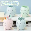 Porta lapiceros de Huevo de Dinosaurio Multifuncional, Moderno y Lindo, Mini Caja de Almacenamiento para Escritorio de Estudiante, Almacenamiento Creativo para Oficina