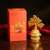 Adorno de Árbol de Dinero de Aleación, Diseño de Yuanbao y Monedas de Cobre, Decoración de Escritorio Estilo Chino Tradicional