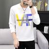 Camiseta masculina de manga comprida primavera e outono, estilo coreano, slim fit, roupas íntimas, 2024, nova moda, moletom para estudantes, frete grátis