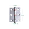 Dobradiça plana de aço inoxidável 304 personalizada Rolamento de 4 polegadas Folha solta 5 polegadas Porta dobrável Dobradiça de porta de madeira Acessórios de hardware