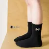 Calcetines cortos para bebé para primavera y otoño, calcetines con lazo, calcetines cortos para niños, calcetines de encaje de algodón peinado de princesa, calcetines blancos hasta la mitad de la pantorrilla