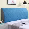 Funda gruesa acolchada de alta gama para cabecero de cama de dormitorio, funda suave para respaldo de cama de madera, funda antipolvo todo incluido para todas las estaciones