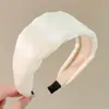 Diadema retro de corona alta para mujer, simple y elegante, diadema de ala ancha que no estrangula el cabello, accesorio para el cabello de moda estilo coreano