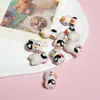 Cuentas de Cerámica Gatito Suave Lindo Dulce Hecho a Mano DIY Dibujado a Mano Dibujos Animados Lindo Pulsera Collar Material Ins Cuentas Sueltas