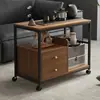 Mesa lateral, mesinha de centro, armário lateral de sofá, mesa de chá móvel, mesinha, prateleira de armazenamento, armário lateral estreito, mesa de chá para lazer na varanda