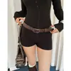 Cinturón Estilo Retro Sexy para Mujer, Nuevo Look Adelgazante Y2K con Falda Corta y Jeans con Cinturón de Alta Gama Sin Agujeros