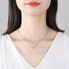 Colar de Origami Tsuru Estilo Japonês e Coreano Feminino Prata Esterlina Tendência Celebridade da Internet Corrente de Ouro Rosa 925 ins Estilo Simples Novo Joia Feminina
