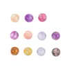 Cuentas que Cambian de Color UV de 10 mm Cuentas que Cambian de Color de Resina con Purpurina Cuentas Sueltas de Sirena Cuentas Redondas Accesorios para Manualidades Cuentas