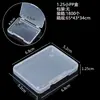 12mm fino de plástico transparente caixa de plástico quadrado coberto jóias acessórios pequena caixa de embalagem à prova de poeira caixa vazia fabricantes em estoque