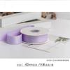Rolo Grande de 4cm Fita de Algodão Poliéster Ondulada Fosca Dupla Face Acessórios de Cabelo DIY Fita para Embalagem Floral Acessórios com Acabamento de Renda na Borda