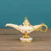Lâmpada Mágica do Aladdin Criativa Retro Luz Luxo Lâmpada Mágica dos Desejos Artesanato em Metal Decoração de Casa Ornamentos Russos