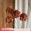 Simulación 4 Cabezas Hortensia Hortensias en Manojos Venta al por Mayor Decoración de Boda en el Extranjero Decoración para el Hogar Arreglo Floral Decoración