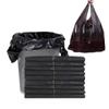 Sacos de Lixo para Uso Doméstico, Espessados, com Alças, Estilo Camiseta, Pretos, para Cozinha, Hotel, Descartáveis, Uso Diário, Tamanho Pequeno