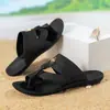 Chanclas estampadas transfronterizas para hombre de talla grande con suelas suaves, sandalias de playa antideslizantes para uso en exteriores, disponibles para envío directo desde el fabricante