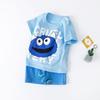 Novo Conjunto de Verão Infantil de Manga Curta, Conjunto de Duas Peças de Shorts Finos 100% Algodão para Meninos, Roupas de Camiseta para Exportação de Meninas, Vestuário Infantil