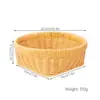 Cesta de Almacenamiento de Mimbre Sintético para Mesa de Sala de Estar, Bandeja de Frutas, Cesta de Almacenamiento para Verduras de Cocina, Snacks y Pan, Venta al por Mayor Transfronteriza para Uso Doméstico
