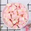 Pequeno Marshmallow em Forma de Hambúrguer Doce Colorido DIY Decoração de Bolo de Aniversário Assado Acompanhamento para Chá com Leite Café Sobremesa