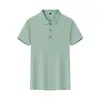 Camisa Polo de Seda de Gelo de Secagem Rápida Personalização Roupa de Equipe Corporativa Camisa de Trabalho de Manga Curta de Verão Impressão de Camisa Impressão de Texto Logo