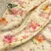 Nuevo Estilo Nacional Chino Estampado Digital Brocado Tela de Algodón Dorado Finales de la Dinastía Qing Vestido Cheongsam Top Tela Hanfu