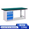 Banco de trabajo para montador de acero Banco de trabajo resistente Antiestático Banco de trabajo desmontable con soporte de luz Mesa de trabajo para línea de montaje con red trasera