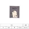Em estoque adesivo de etiqueta macia de silicone PU com combinação de desenho animado fofo para camiseta, chapéu, bolsa, animal, marca registrada