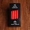 Venda por atacado de velas coloridas para iluminação doméstica velas comuns velas de casamento romântico de haste longa velas de emergência