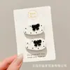 Pasador de Pelo de Lazo para Mujer, Pinza Lateral de Corazón Color Café, Pinza Lateral para la Frente, Nuevo Pinza para Flequillo 2025, Accesorio de Pelo de Alta Gama