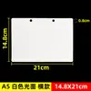 Tablero de Pad de PVC Engrosado, Tablero de Escritura de Tarjeta de Plástico Blanco, Tablero de Escritura de Superficie Espejo para Examen, Material de Tarjeta, Lámina de PVC