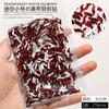 Tendencia de Internet Año Nuevo Tamaño Mini Diamante Rojo Grande Forma Plana Arte de Uñas de Novia Súper Flash Decoración de Uñas de Pedrería